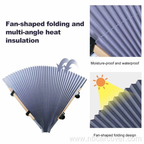 Best quality anti-uv car front window collapsible sunshade